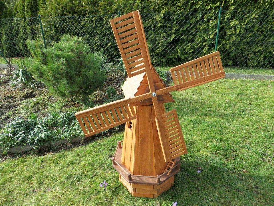 Achteckwindmühle 148 cm Kiefer für Außen, Neu, inkl Versand in Wimmelburg