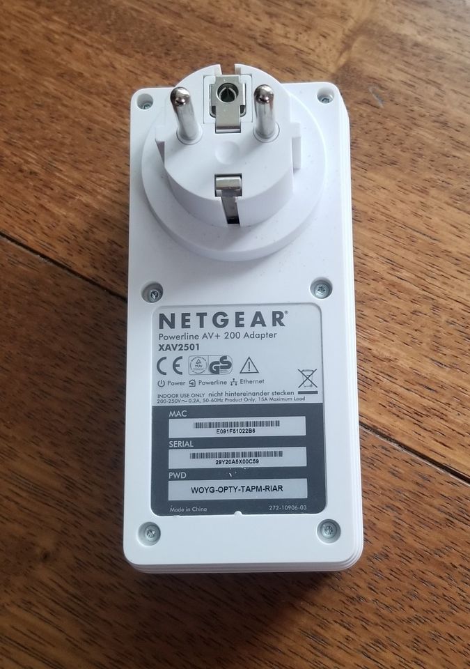 NETGEAR Powerline AV Adapter 200Mbps, Signalverstärker in Bayreuth