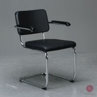 Thonet S64 PV Leder Freischwinger Schwarz Bauhaus Stuhl 1 von 3 Bayern - Würzburg Vorschau