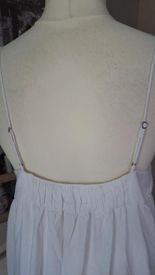 ABERCROMBIE&FITCH * Edles Leinen-Viskose-Maxikleid * weiß * L in Bad Bevensen