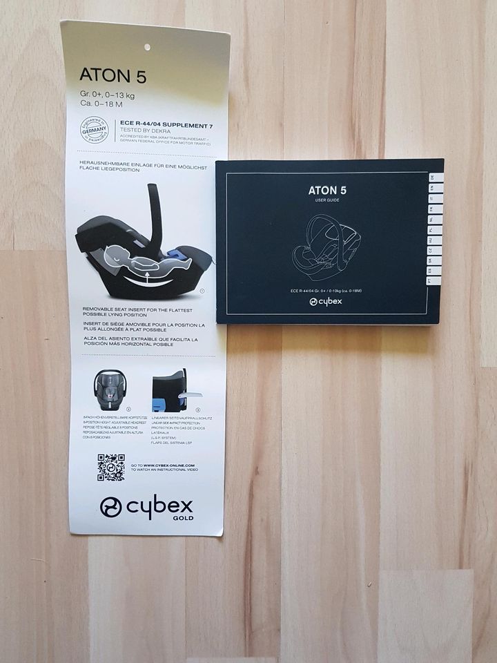 Cybex Babyschale und Basisstation (ATON 5 Gold und Base 2-fix) in Hamburg