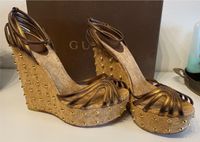 Gucci Cecyl Bronze Nieten Wedges Keilabsatz Plateu Sandalen Luxus Bayern - Neuburg a.d. Donau Vorschau