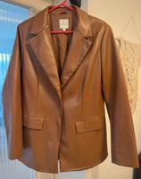Damen Lederjacke Leder Blazer braun L 40 C&A Bayern - Gunzenhausen Vorschau