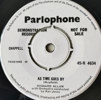 (195*) white PARLOPHONE - RICHARD ALLEN - As time goes by Baden-Württemberg - Mannheim Vorschau