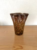 Murano Vintage Vase Glas Fazzoletto Taschentuchvase Braun 23 cm Nordrhein-Westfalen - Velbert Vorschau