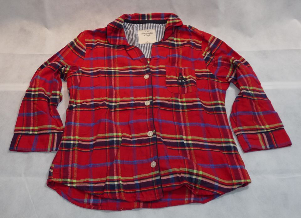 Abercrombie & Fitch - kuscheliges Schlafhemd, rot, Größe M in Dreieich
