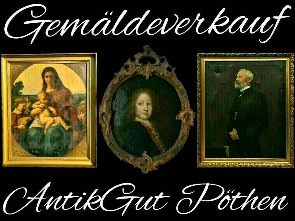 Antike Gemälde Sammlung Ölgemälde Altmeister Bild Porträt Genre in Gommern