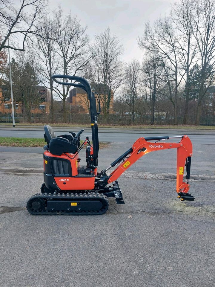 Bagger Minibagger Vermietung Verleih Mieten 1.8 Tonnen Radlader in Wedemark