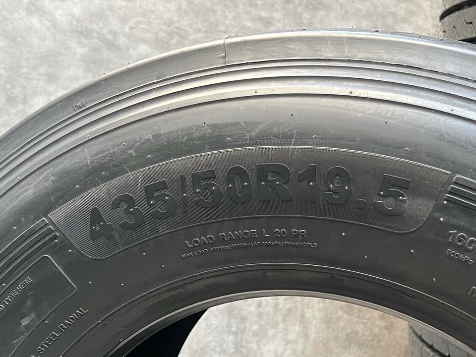 ⚠️ NEU 435/50 R19.5 NORD TRAILER-REIFEN 160-J 20-PR LKW M+S 3PMSF in Landau in der Pfalz