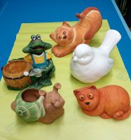 Keramikfiguren: Katzen, Frosch, Vogel, Schnecke Berlin - Hellersdorf Vorschau