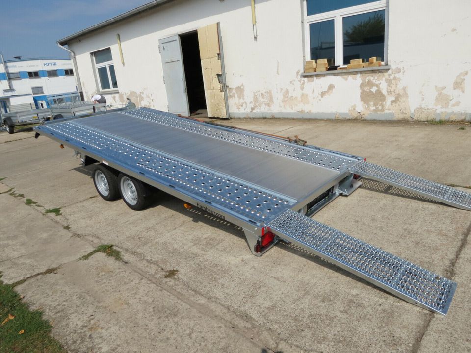 Mietanhänger ab 20€ Autotransporter Autotrailer 3500 Kg mit Gurte in Prenzlau