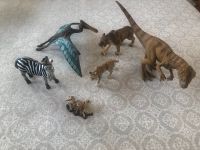 Set mit verschiedenen Schleichtieren; Dinosaurier, Erdmännchen... Bayern - Großostheim Vorschau