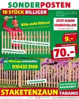 Staketenzaun Holzzaun Gartenzaun 150 x 70cm Lärche ab 7,- €/Stk Brandenburg - Vetschau Vorschau