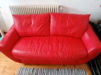 Ledercouch 3-Sitzer und 2-Sitzer, rot Bayern - Hof (Saale) Vorschau