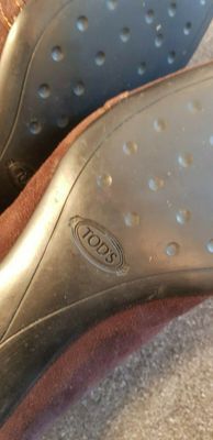 Tod's braun Wildleder Ziernähte Gr. 39 Slipper Schuhe Pumps in Essen