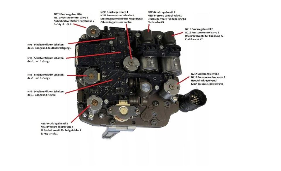 Magnetventil Druckregelventil N233 N371 DSG 6 DQ250 02E VW Audi in Berlin