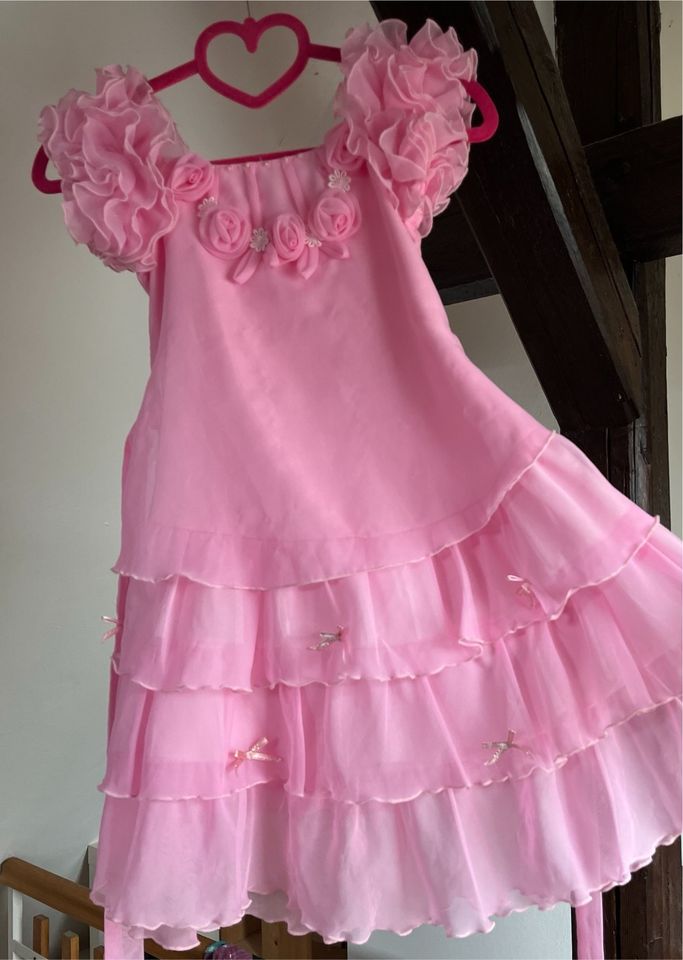 Rüschenkleid Rosa Prinzessin Traum Kleid für Kinder 4 - 6 Jahre in Wiesbaden