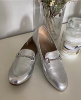 Loafer⭐️Slipper⭐️Halbschuh in silber Nordrhein-Westfalen - Bad Driburg Vorschau