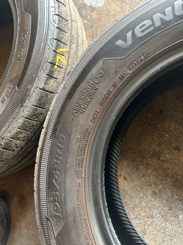 2 Stück Hankook 195 65 R 15 2017 Sommerreifen 4MM Profil in Kaltenkirchen