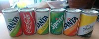 6 mini Getränke Dosen Deko, Coca Cola, Fanta, Sprite, Kinley Niedersachsen - Kalefeld Vorschau