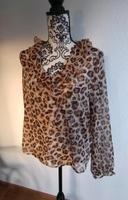 Bluse Leopardenmuster, animal print Leo Rüschen Gr 40 Baden-Württemberg - Bühl Vorschau