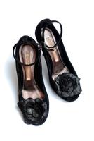 BUFFALO Leder Pumps High Heels Flower Peeptoes Stiletto Bayern - Kemnath Vorschau