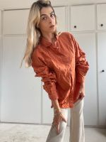 Bluse Hemd orange Punkte True vintage Retro 90s 80s Hessen - Obertshausen Vorschau