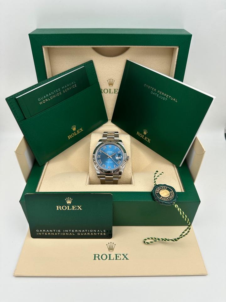 Rolex Datejust 41 Ref. 126334 Blau Römisch Oyster 2025 NEU in Düsseldorf