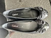 Gabor schwarze halb Lack ballerinas Gr 7 mit Schleife West - Sindlingen Vorschau