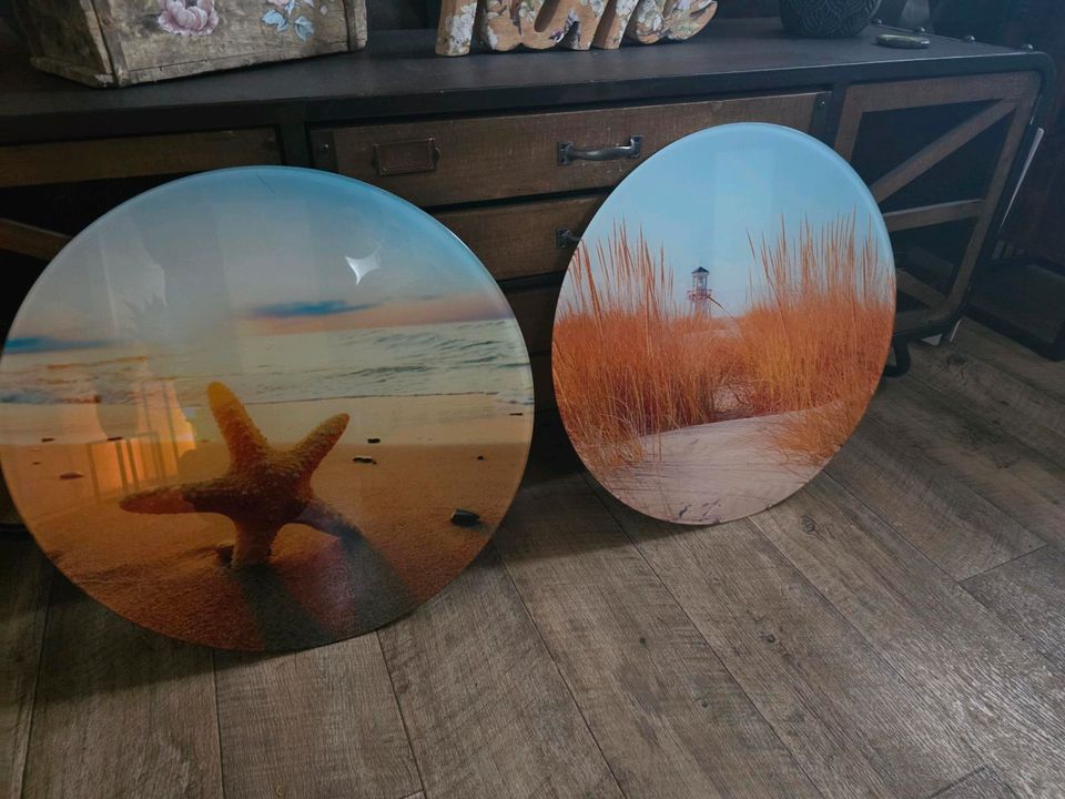 Glasbild,  Sommer Strand in Gütersloh