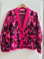 Qui kuschelige Strickjacke rosa-grau Rheinland-Pfalz - Selzen Vorschau