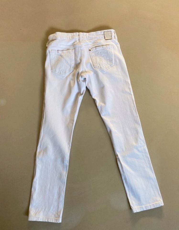 Jeans weiß von H&M, Gr 31, Slim Fit Stretch in Meerbusch