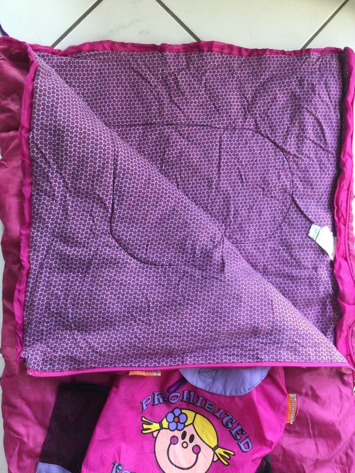 Kinderschlafsack Schlafsack Rucksack Camping pink in Bad Salzuflen