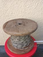 DDR Kabeltrommel 25 cm aus Holz mit Klingeldraht Thüringen - Mühlhausen Vorschau