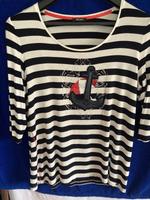 Olsen Shirt Größe 42, schwarz weiß gestreift Niedersachsen - Wolfsburg Vorschau