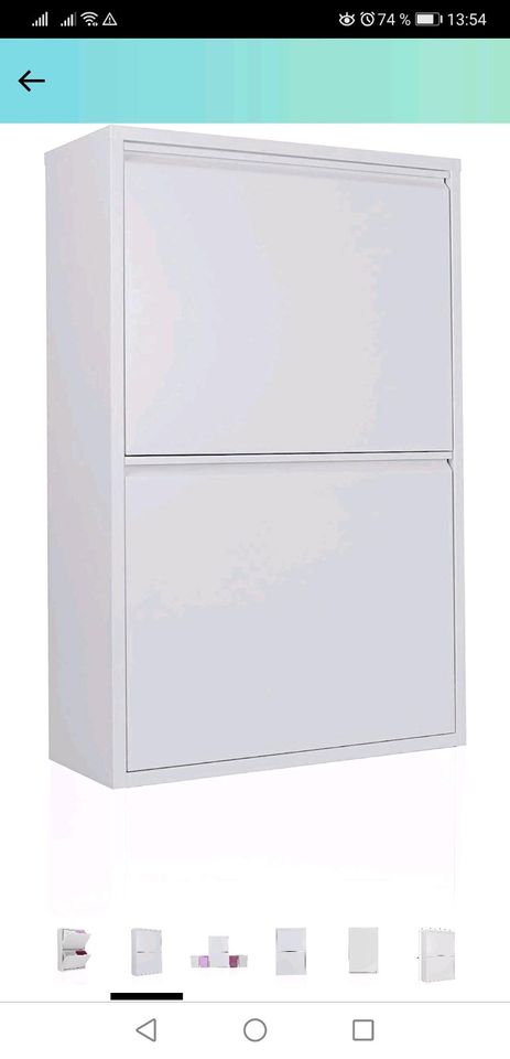 Mehrzweckschrank, Mülltrenner, weiss, Metall in Waldsolms