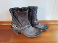Stiefeletten Gr. 36 MJUS Leder Grau-Taupe Baden-Württemberg - Wain Vorschau