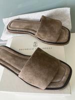 Brunello Cuccinelli Sandalen etoupe velourleder  gr. 39 neu Hessen - Offenbach Vorschau