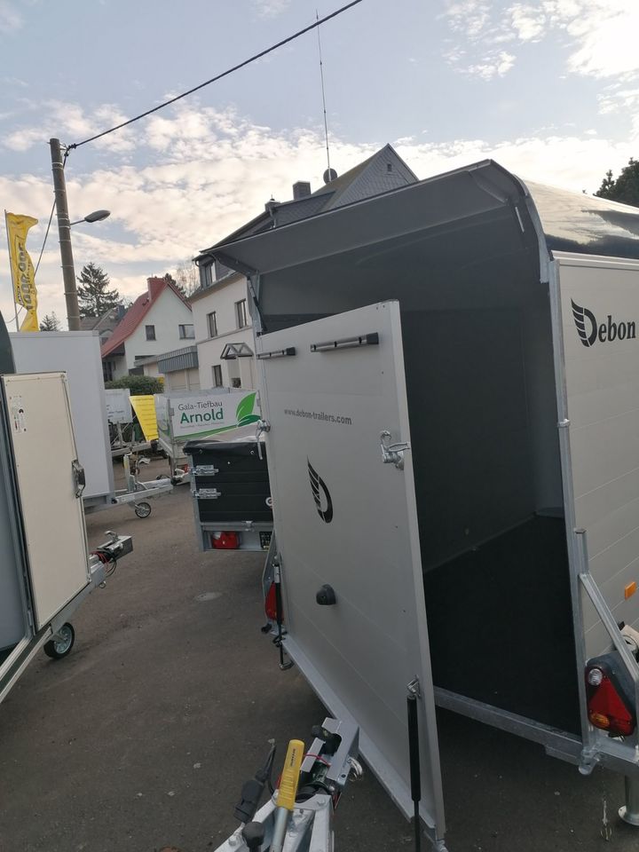 Debon C400 Kofferanhänger  1300Kg, Mass 313x164x201cm,Alu in Freital