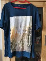 T-Shirt dunkelblau mit Aufdruck Gr. L Saarland - St. Ingbert Vorschau