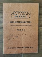 MWM AKD 9 Kurz-Betriebsanleitung Brandenburg - Münchehofe Vorschau