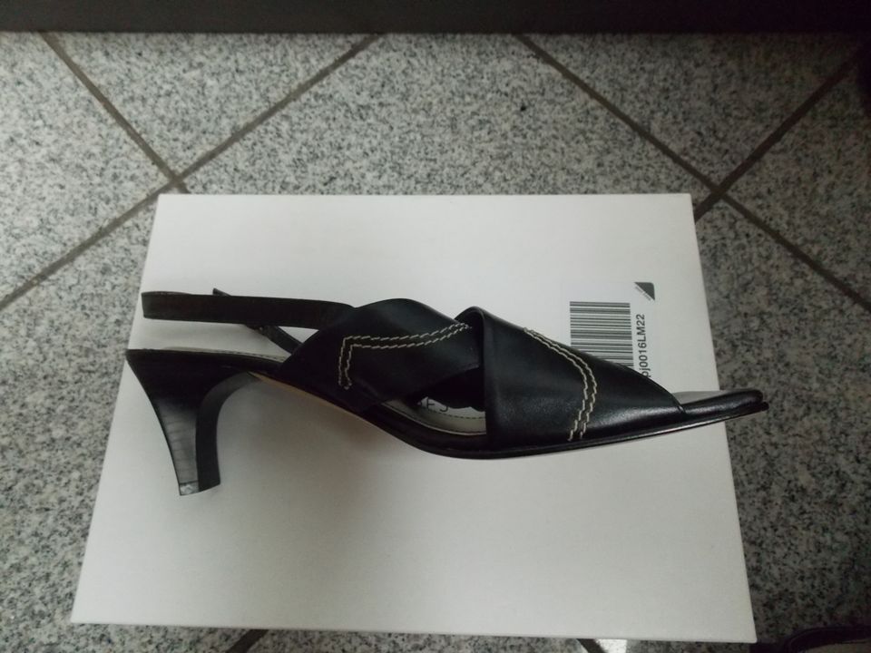 Gerry Weber Leder Damen Sandalen Sandaletten Gr. 41 (7) schwarz N in Görlitz