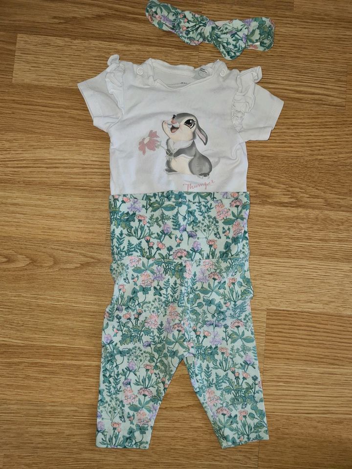 Süßes Bambi Set Gr 56 H&M Klopfer Body Hose Stirnband Disney in Berlin