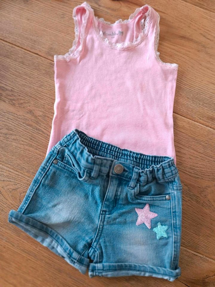 ❤️Sommer Set*H&M*Esprit*Name*Topolino*Shorts*Kleid*Gr. 104/110❤️ in Gescher