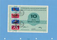 Förderungszertifikat 10DM Stiftung deutsche Sporthilfe 13.04.1978 Bayern - Münsing Vorschau