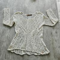 SUPERDRY Häkel Pullover XS 23 34 creme weiß Strick Pulli Spitze Nordrhein-Westfalen - Niederkrüchten Vorschau