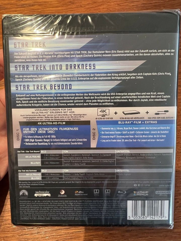 Star Trek - 3 Movie Collection NEU 4K Ultra HD 6-BLU-RAY-BOX NEU in Schwaig