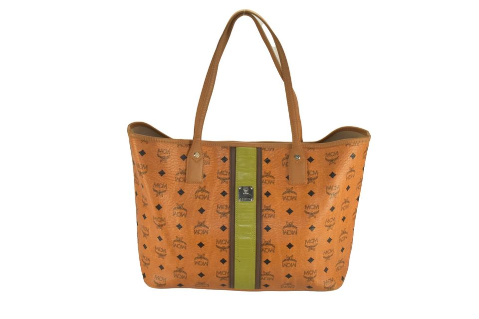 MCM MEDIUM SHOPPER SCHULTERTASCHE TASCHE COGNAC LEDER 2852 in Leverkusen