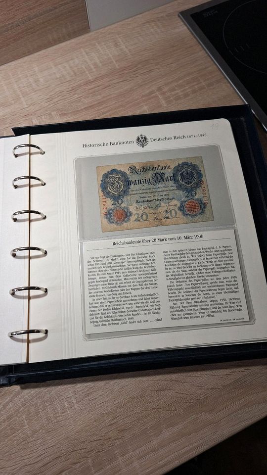 Historische Banknoten Deutsches Reich 1871 in Uplengen