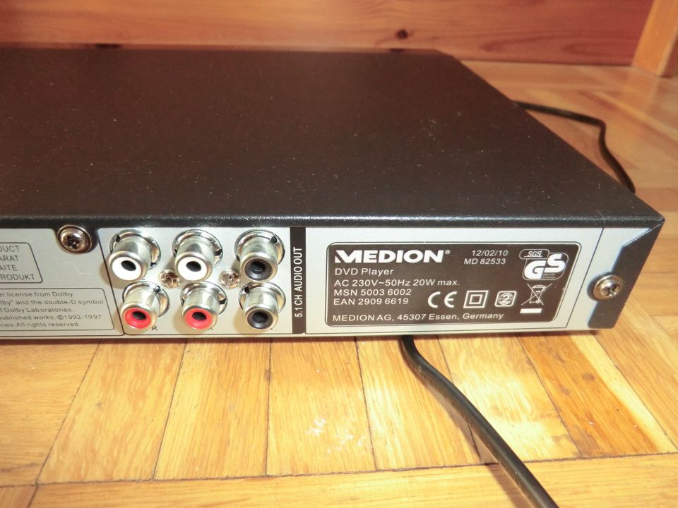 Medion DVD Player MD 82533 ohne Fernbedienung - gebraucht in Hamburg